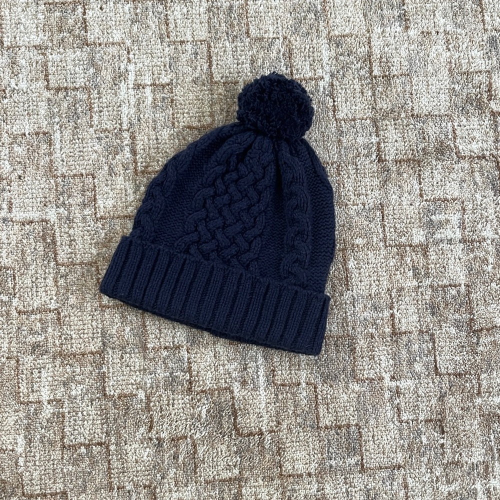NWOT Madewell Navy Cable Knit Hat